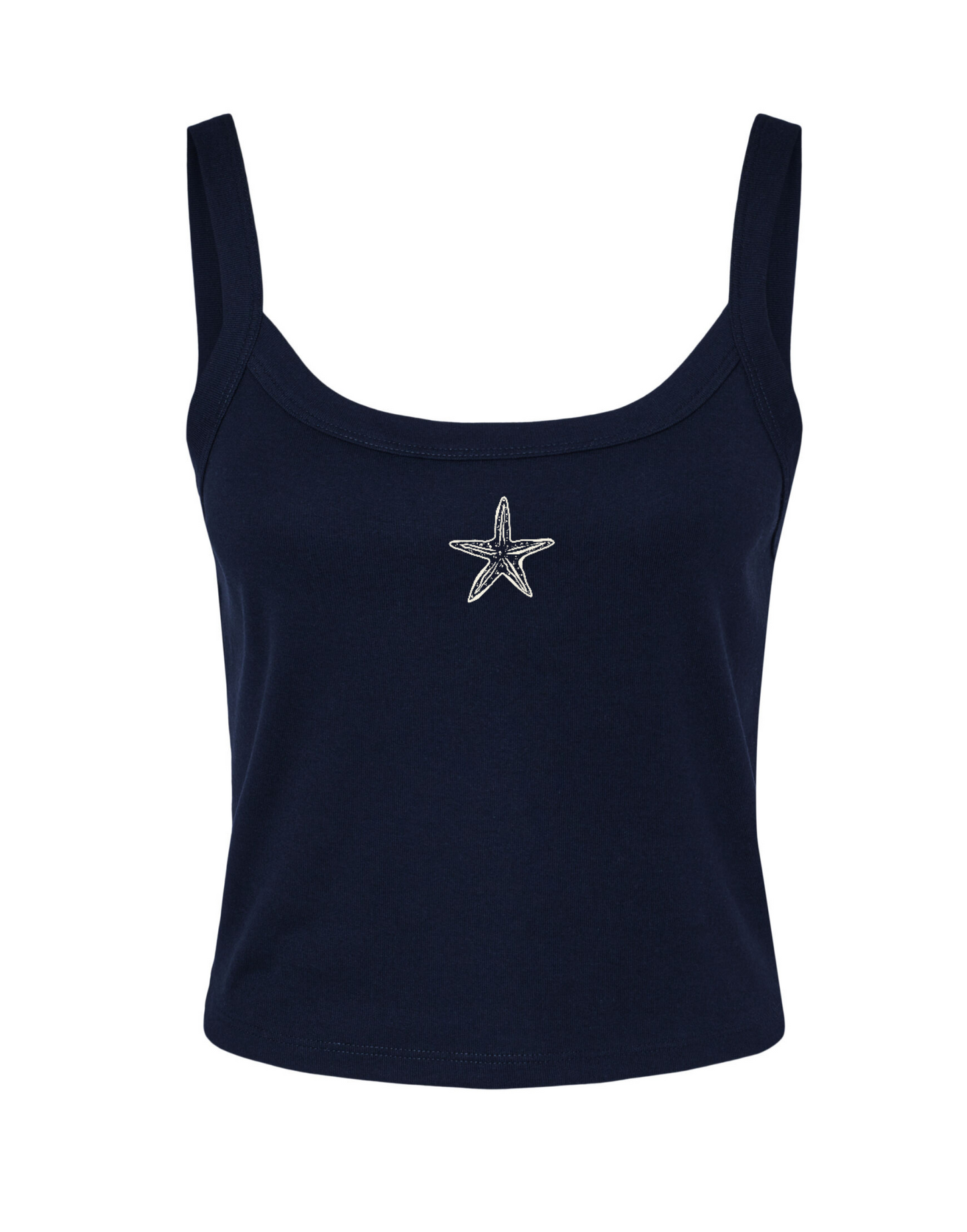 Navy Strappy Top MEDIUM