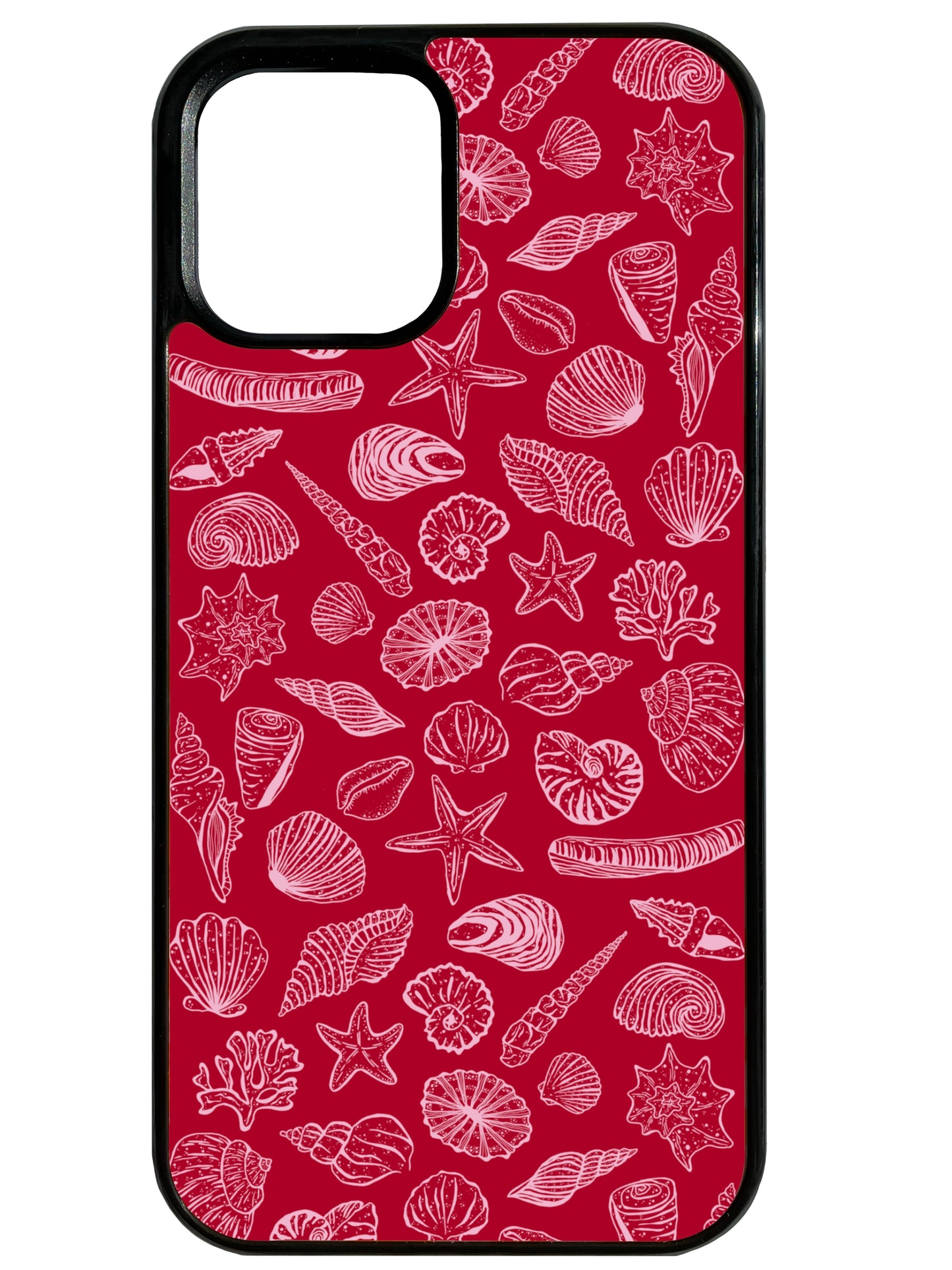 SeaShells in Red Phone Case