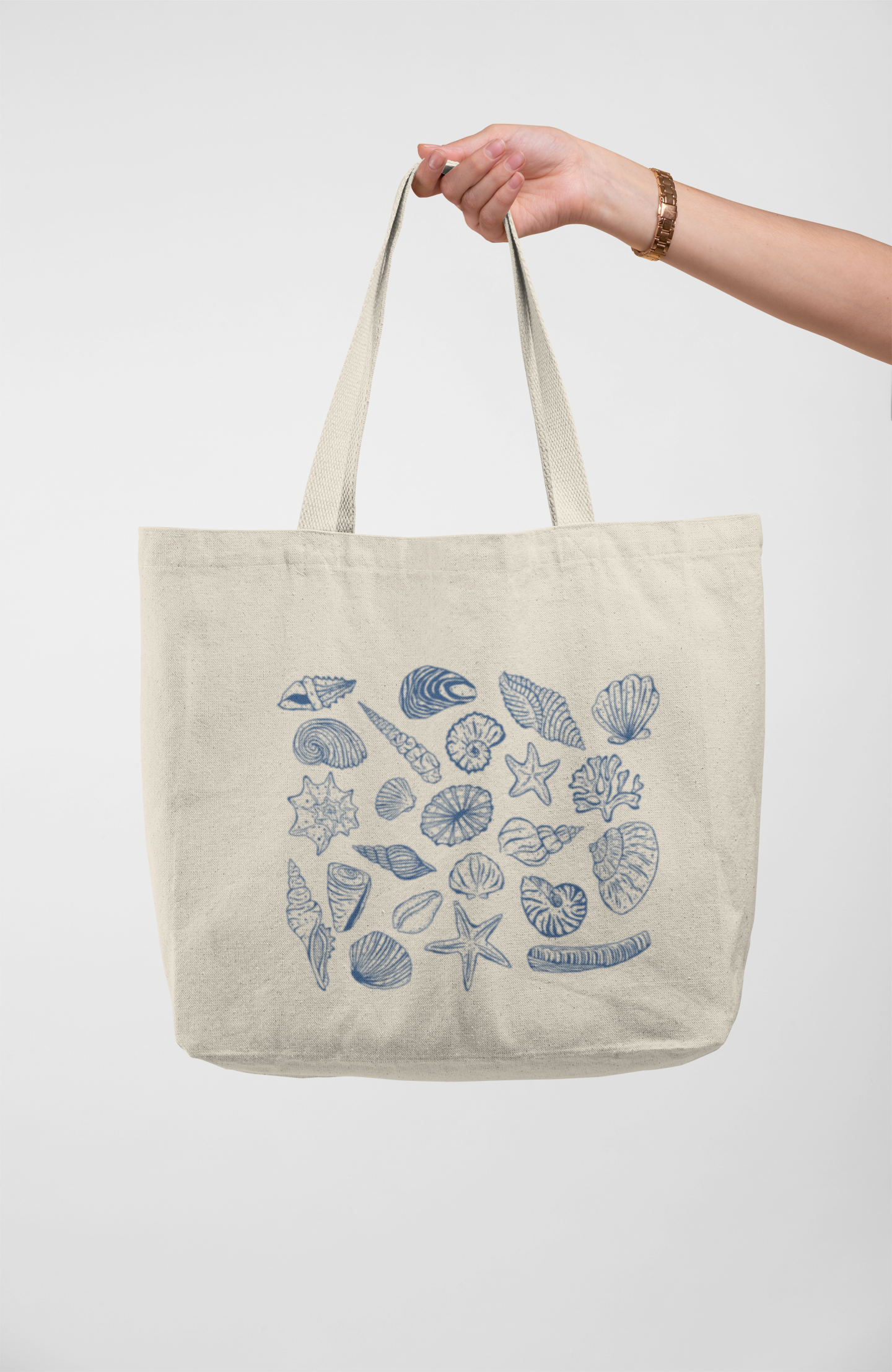 Sea Shells Large Tote