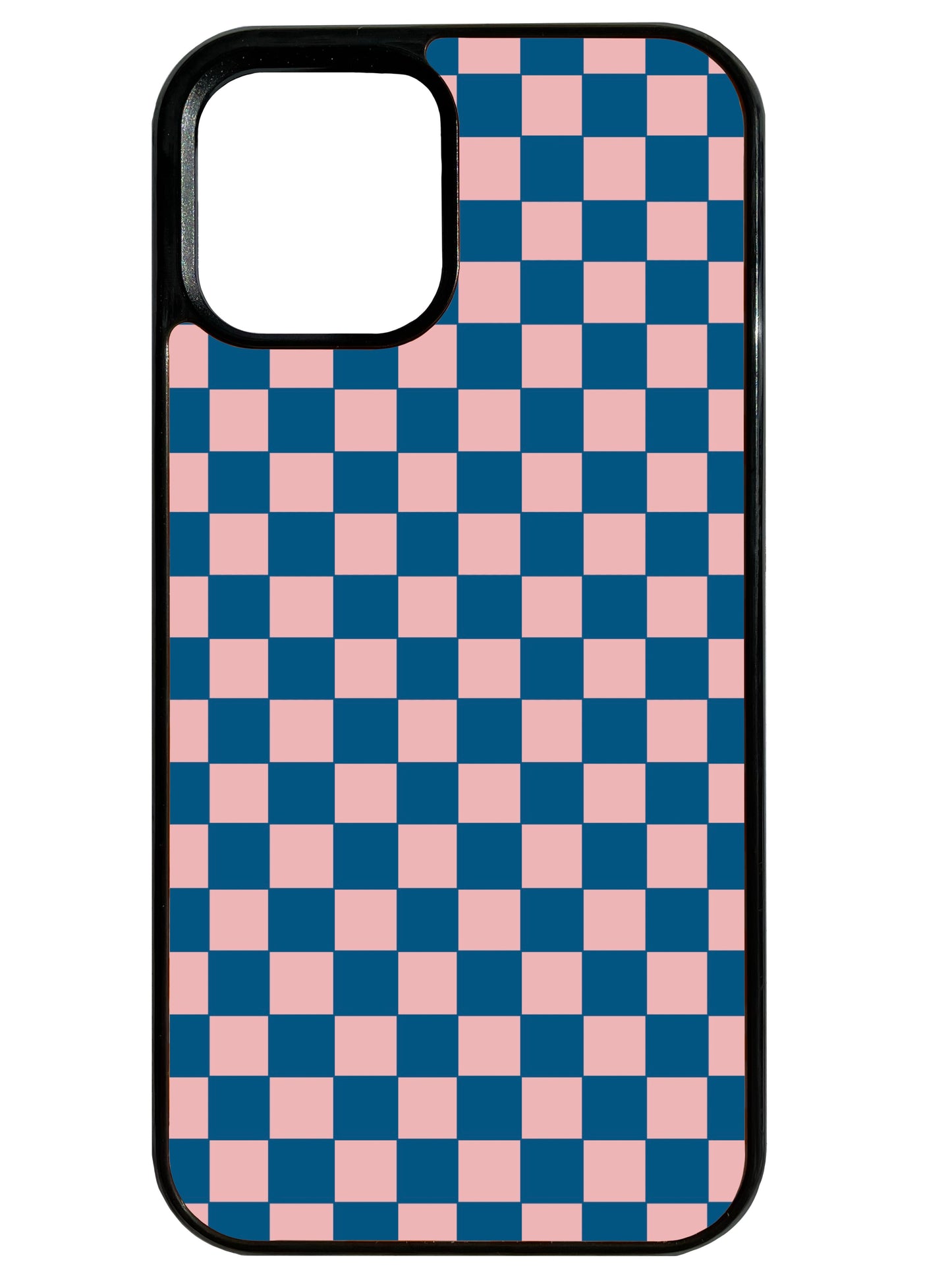 Chequer in Blue and Pink Phone Case