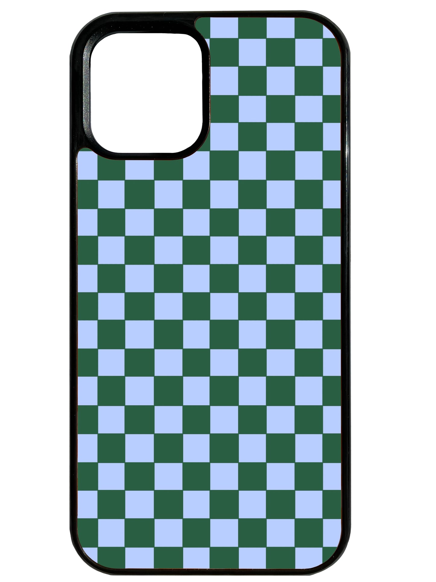 Chequer in Blue & Dark Green Phone Case