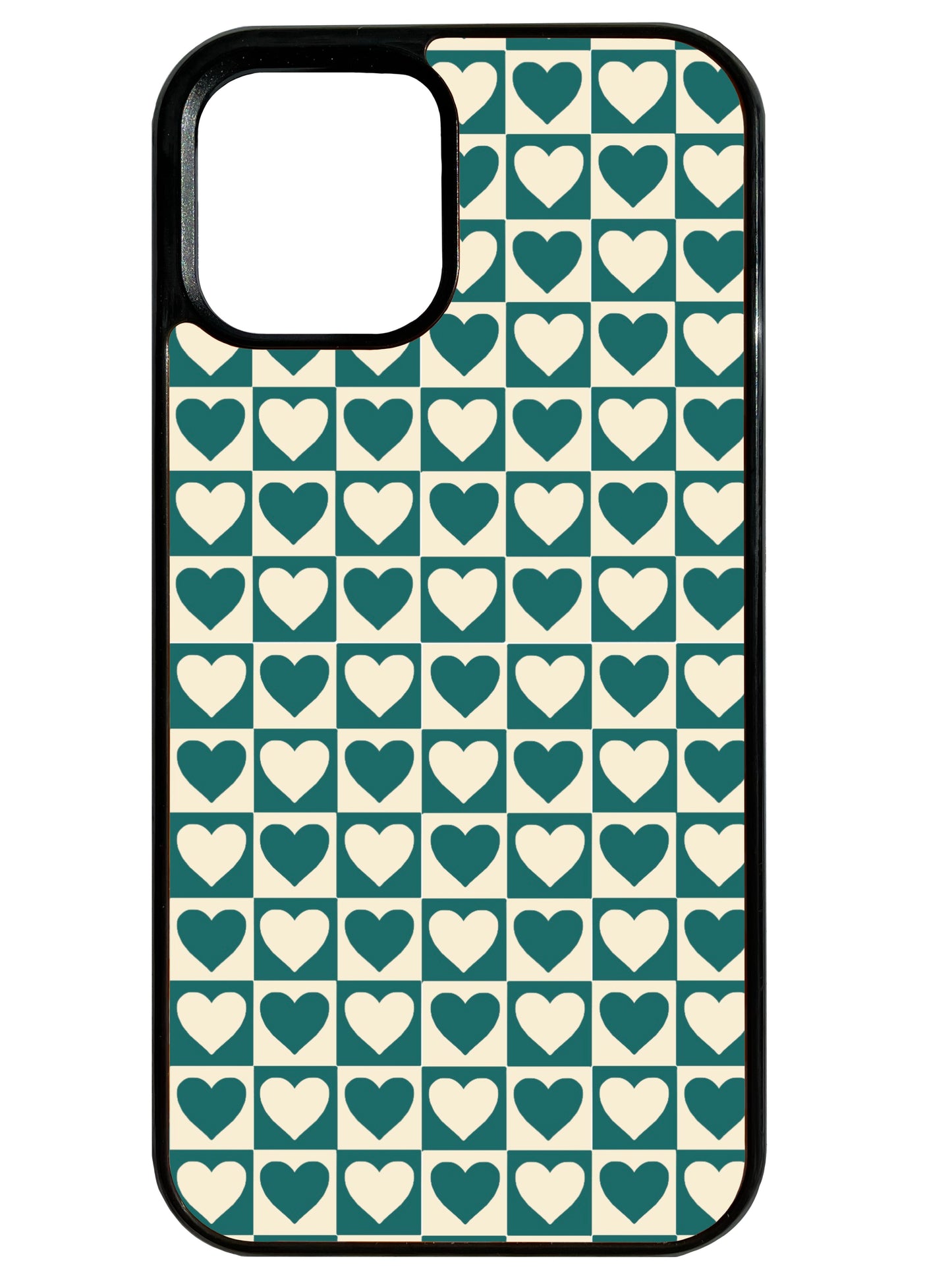 LoveHearts in Green Phone Case