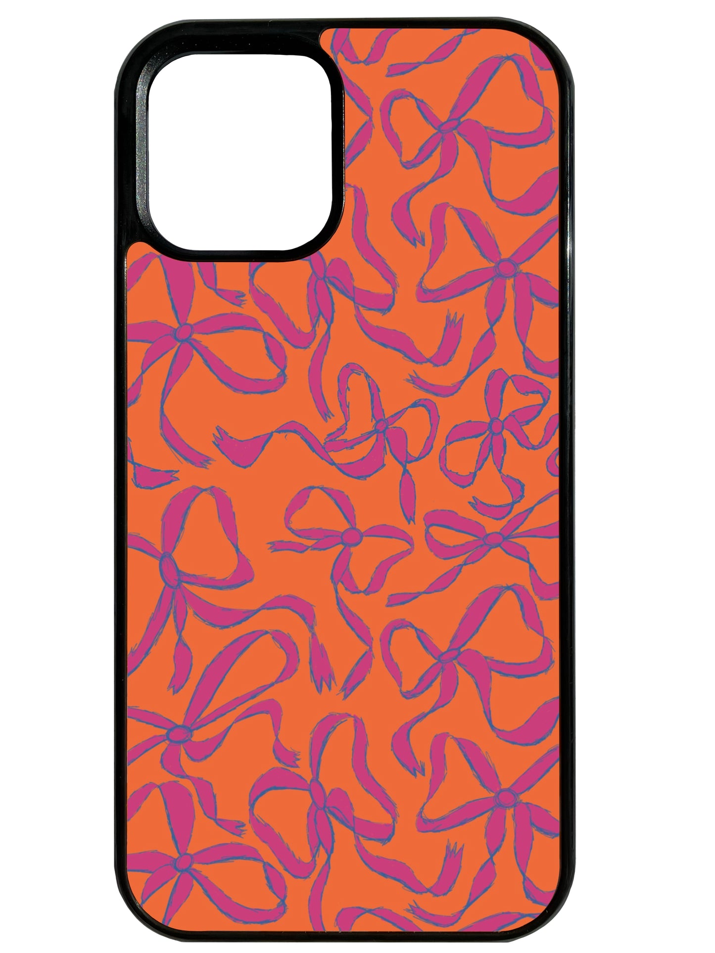 Put A Bow On It! in Orange & Purple Phone Case