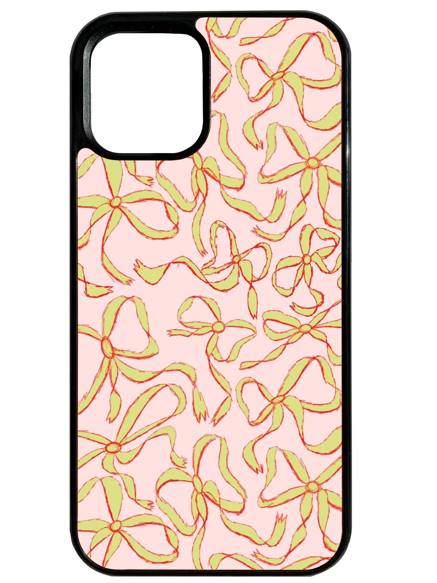 Put A Bow On It! in Green & Pink Phone Case