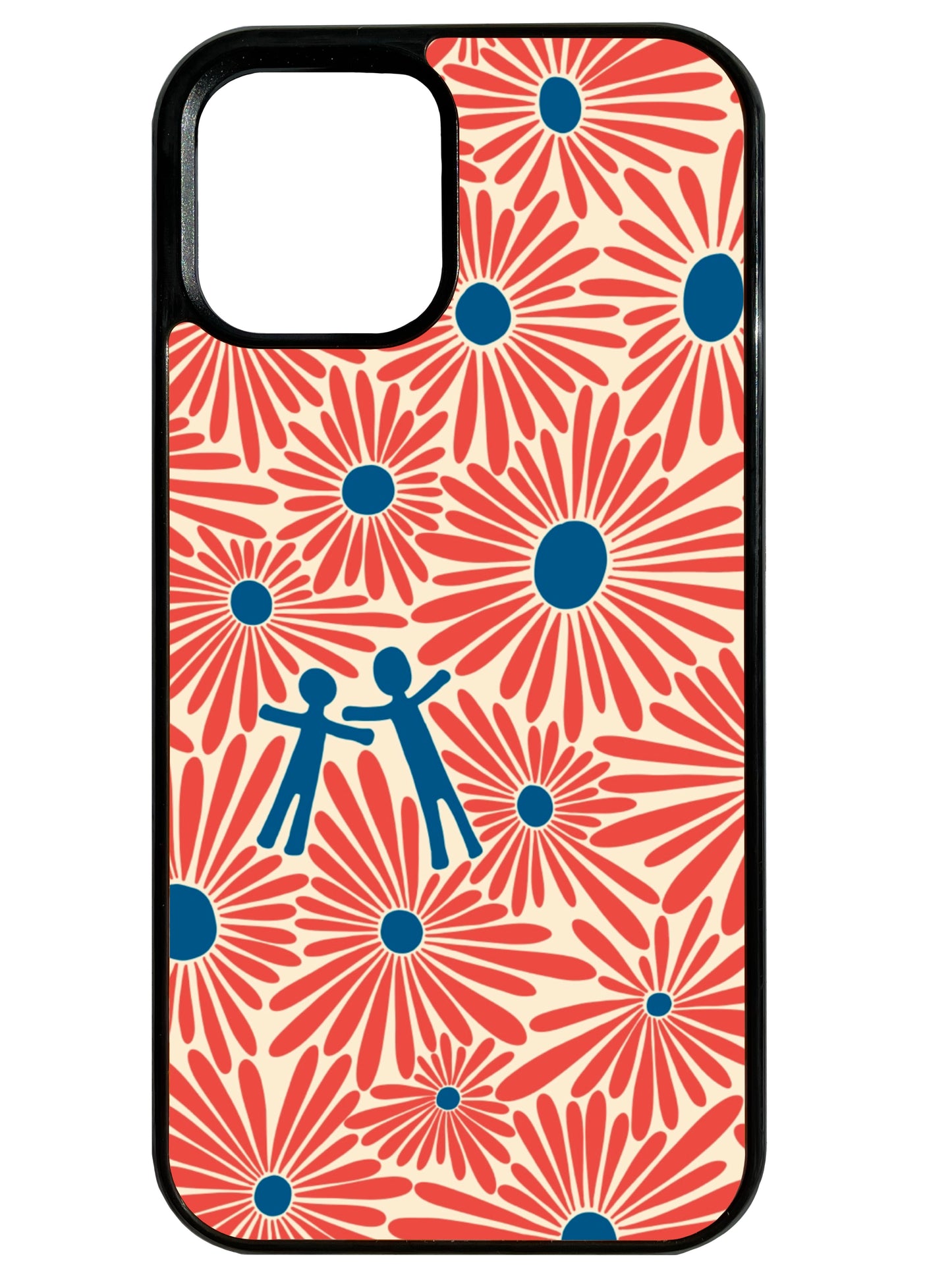 Flower Fields in Red Phone Case
