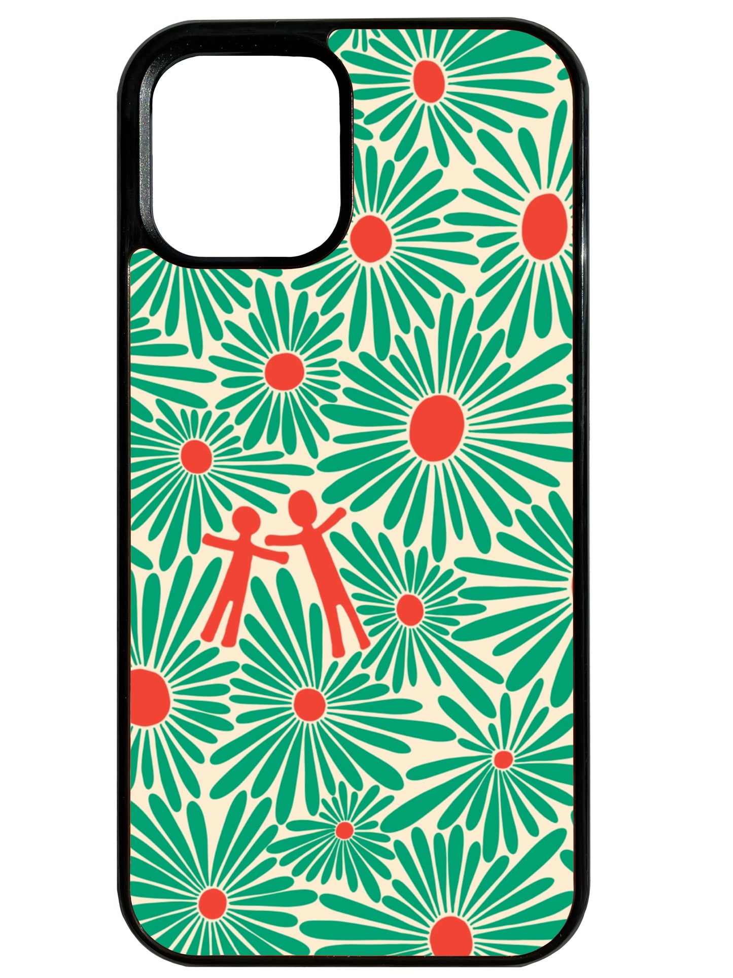 Flower Fields in Green Phone Case