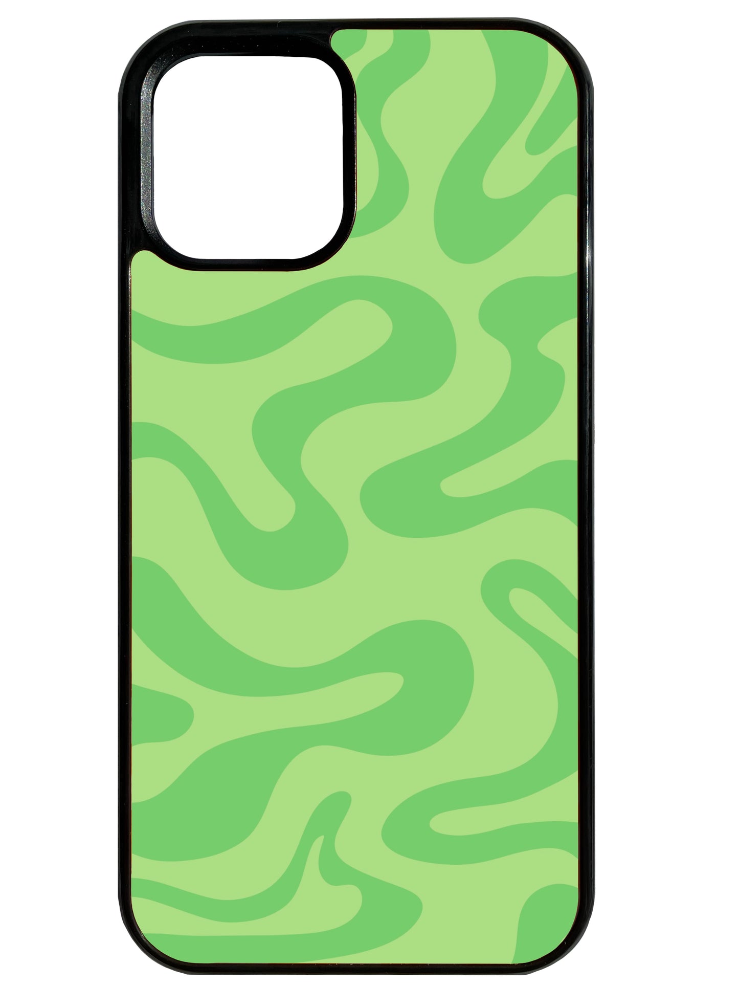 Liquid Swirl in Green Phone Case