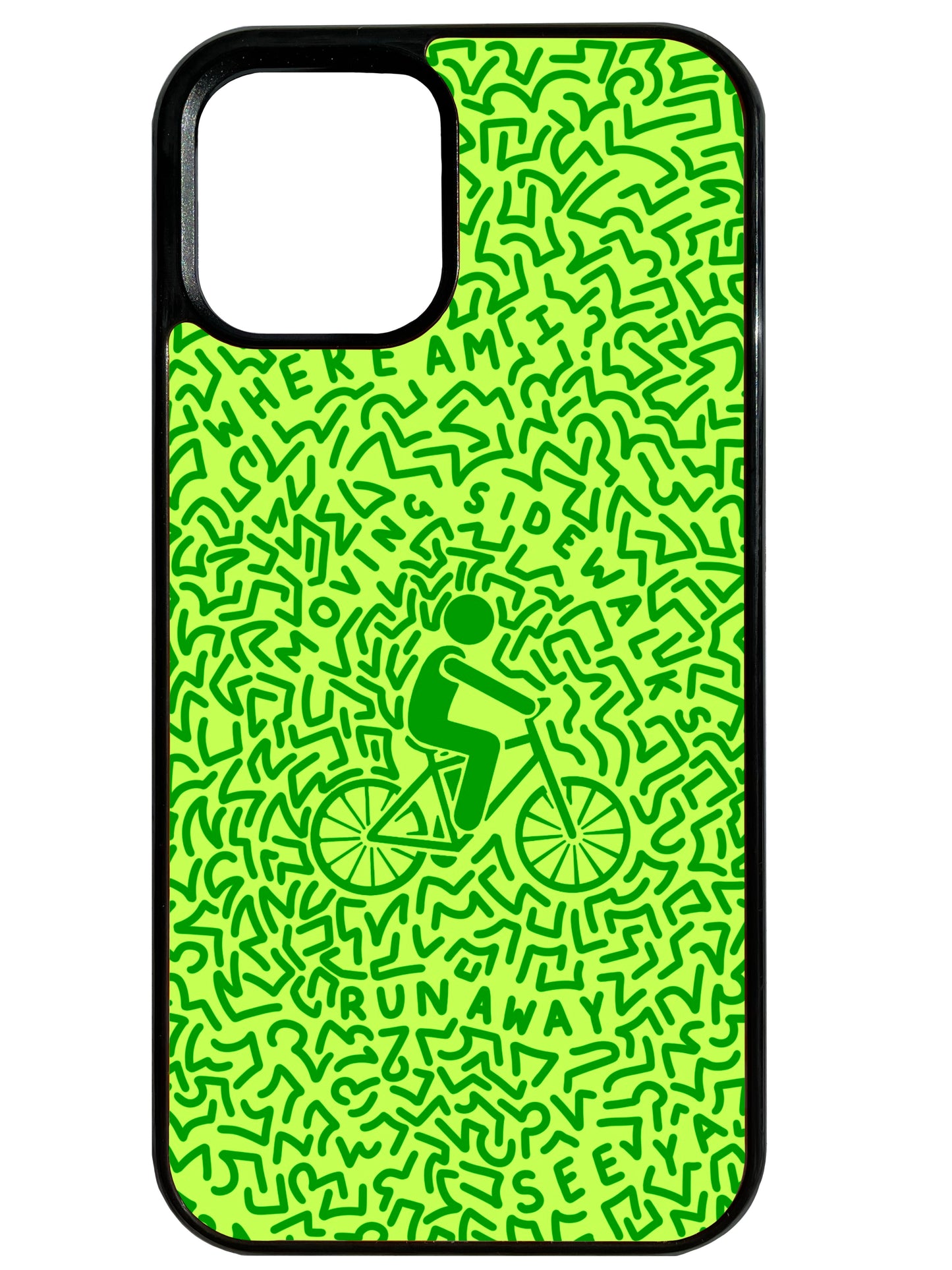 Bicycle Man in Green Phone Case
