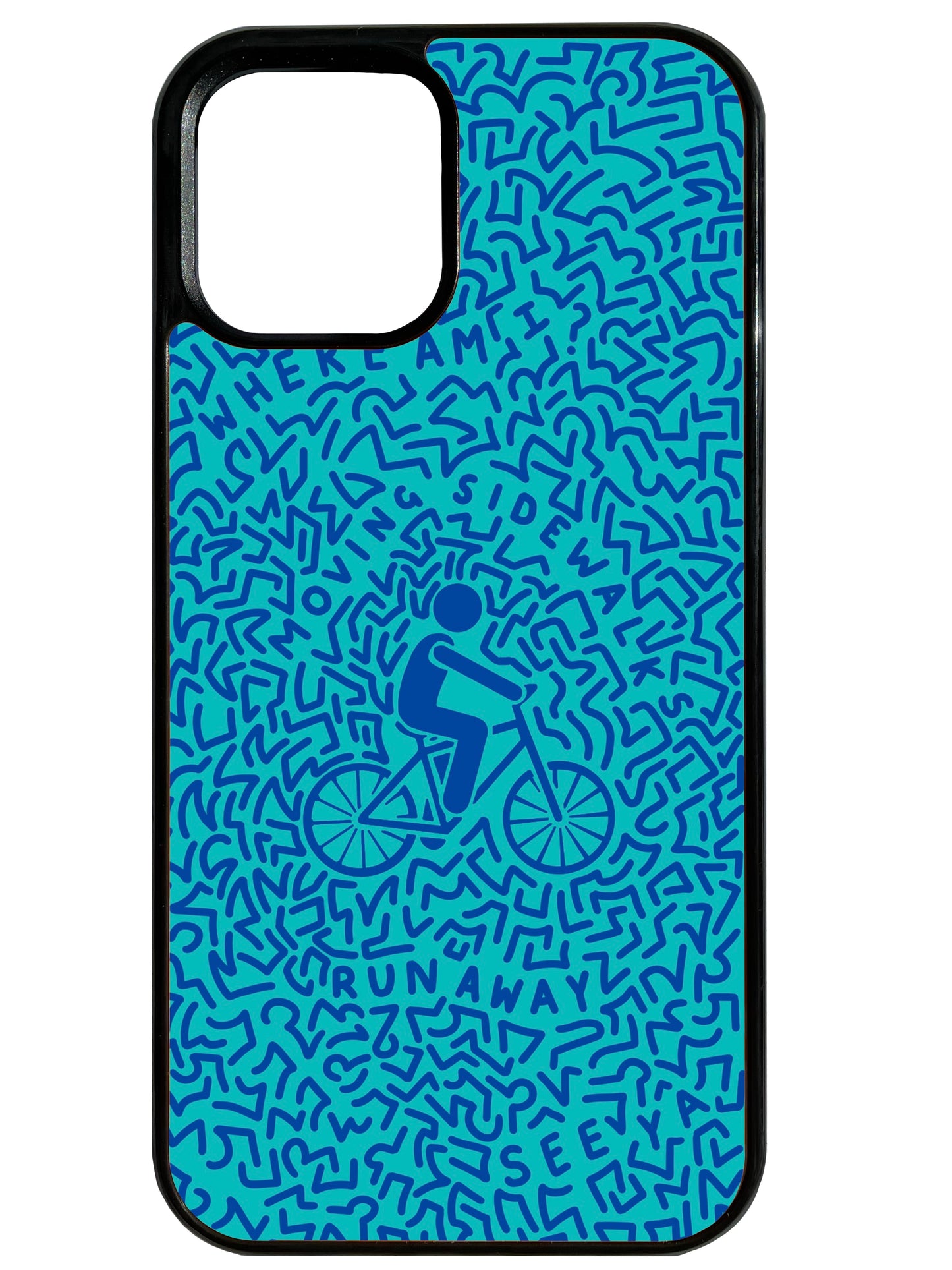Bicycle Man in Blue Phone Case