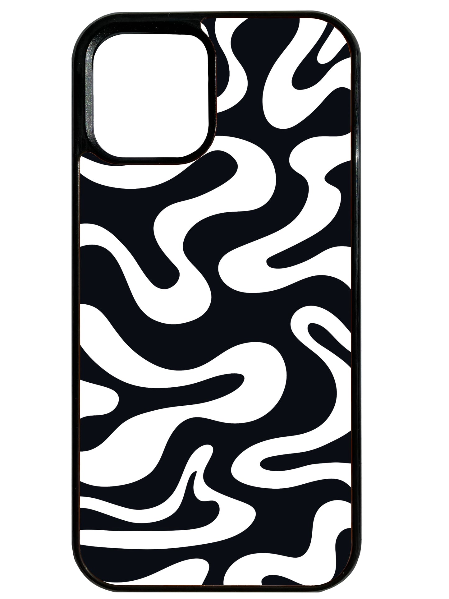 Liquid Swirl in Black and White Phone Case