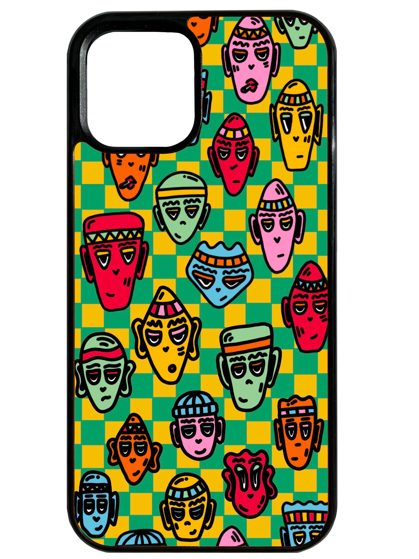 Shapers in Green and Yellow Phone Case