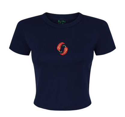 Navy Baby Tee SMALL