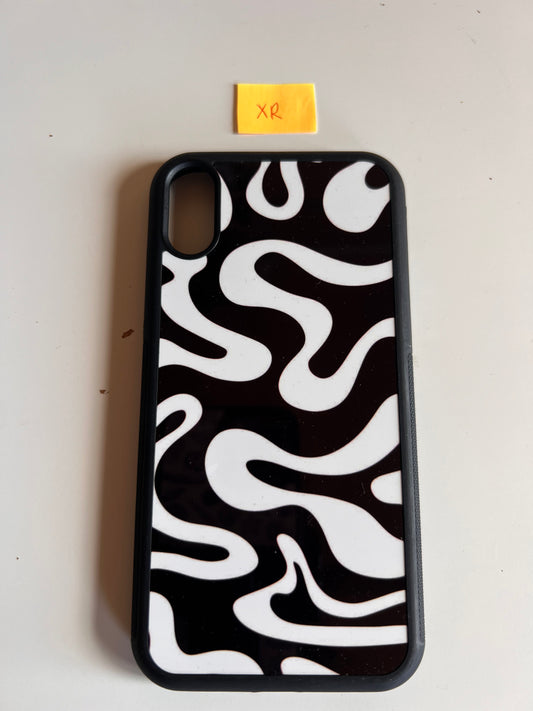 iPhone XR Liquid Swirl in Black & White