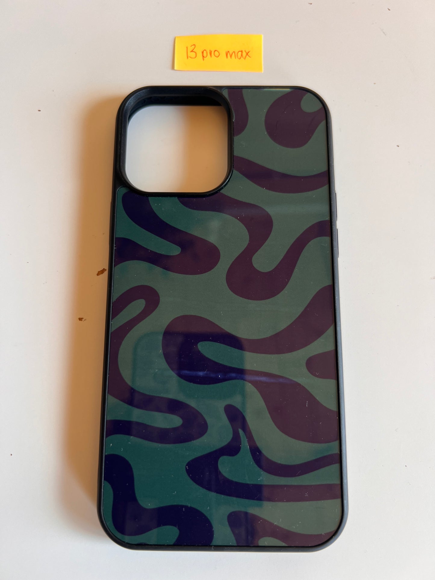 iPhone 13 Pro Max Liquid Swirl in Dark Green & Navy