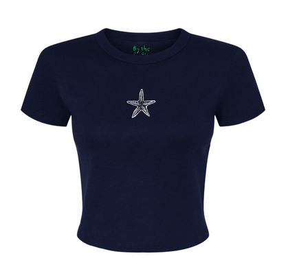 Navy Baby Tee EXTRA SMALL