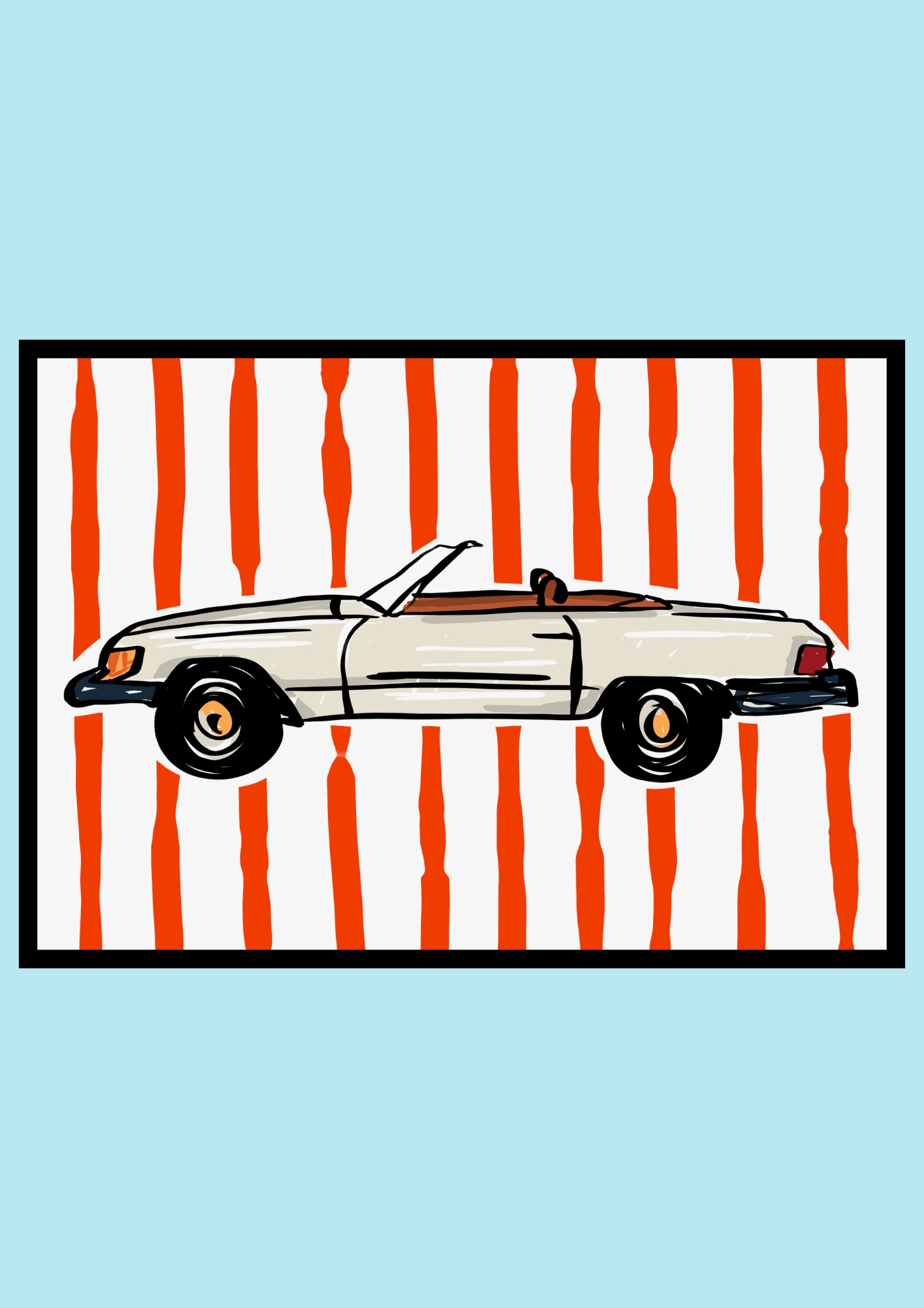 Mercedes R107 Print – BY THE PEOPLE