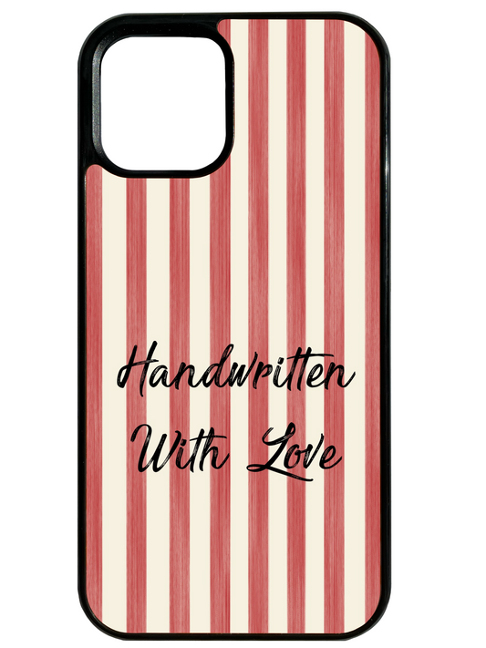 HWL Red and Cream Stripes Phone Case