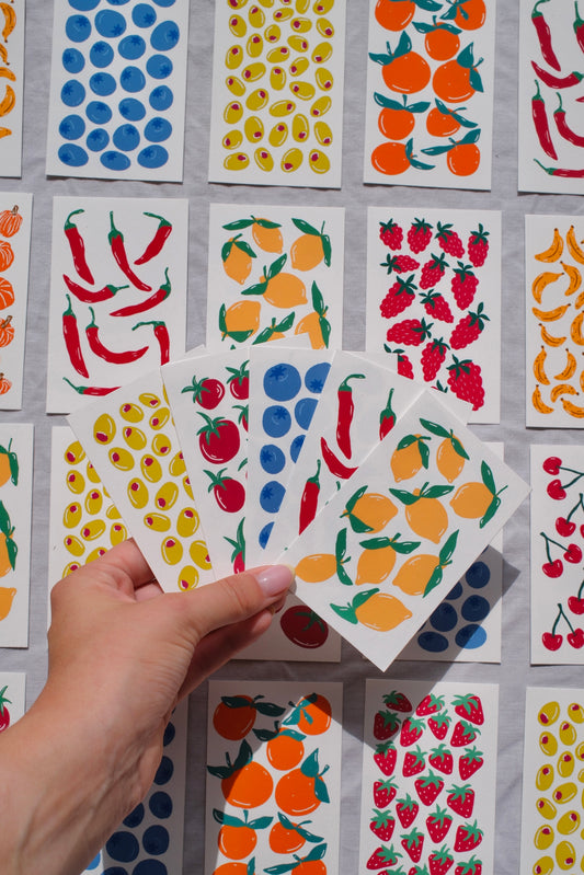 Fruit & Veg Mystery Mini Print Pack