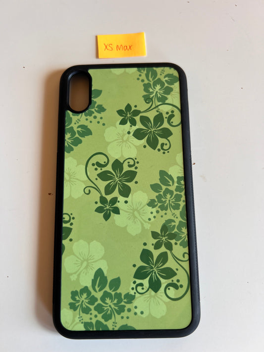 iPhone XS Max Hibiscus in Green