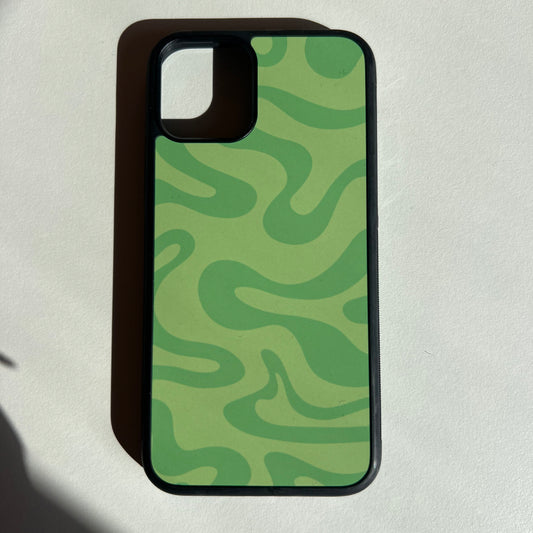 iPhone 11 Pro Liquid Swirl in Green Case