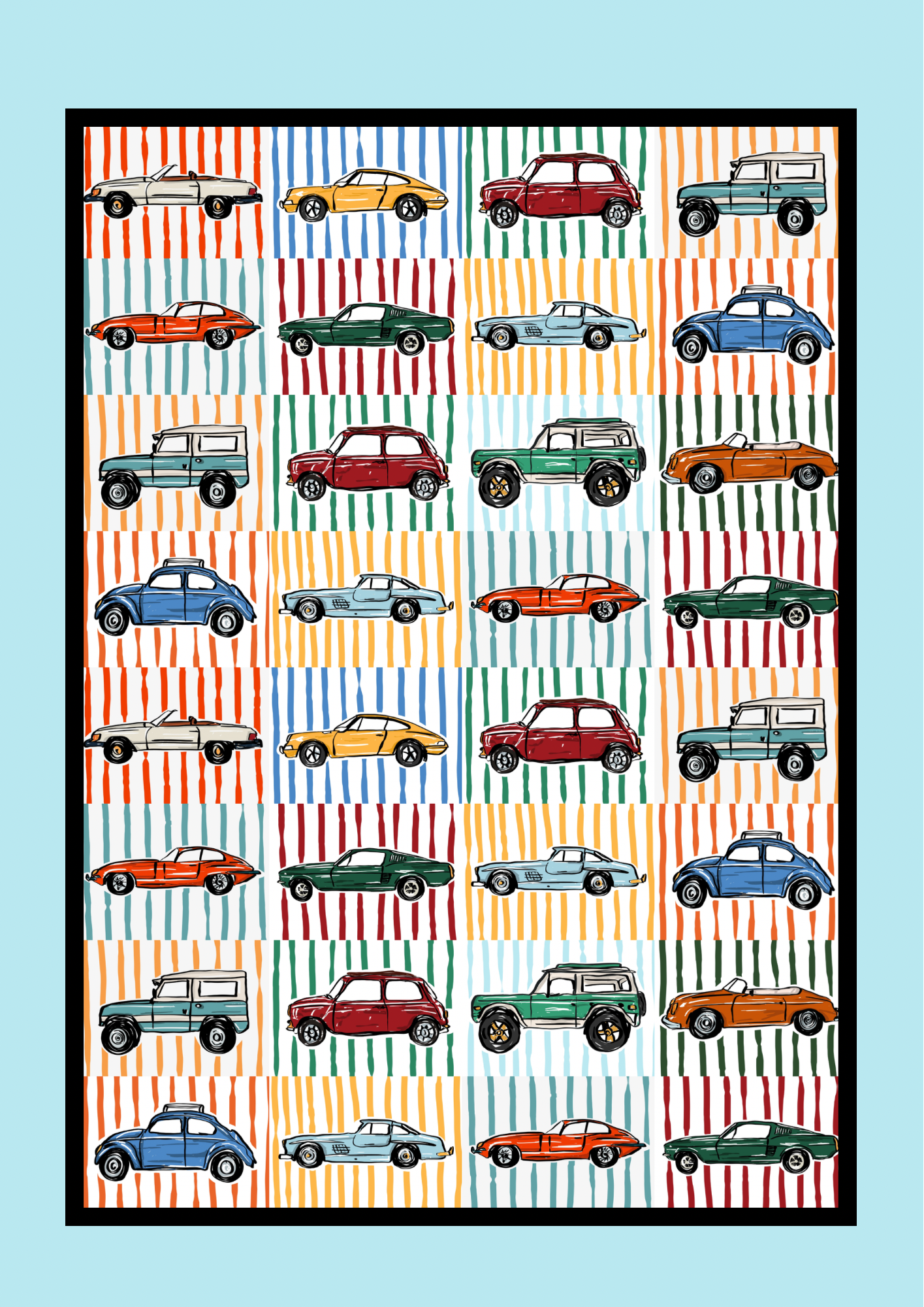 BROOM! BROOM! A3 Print