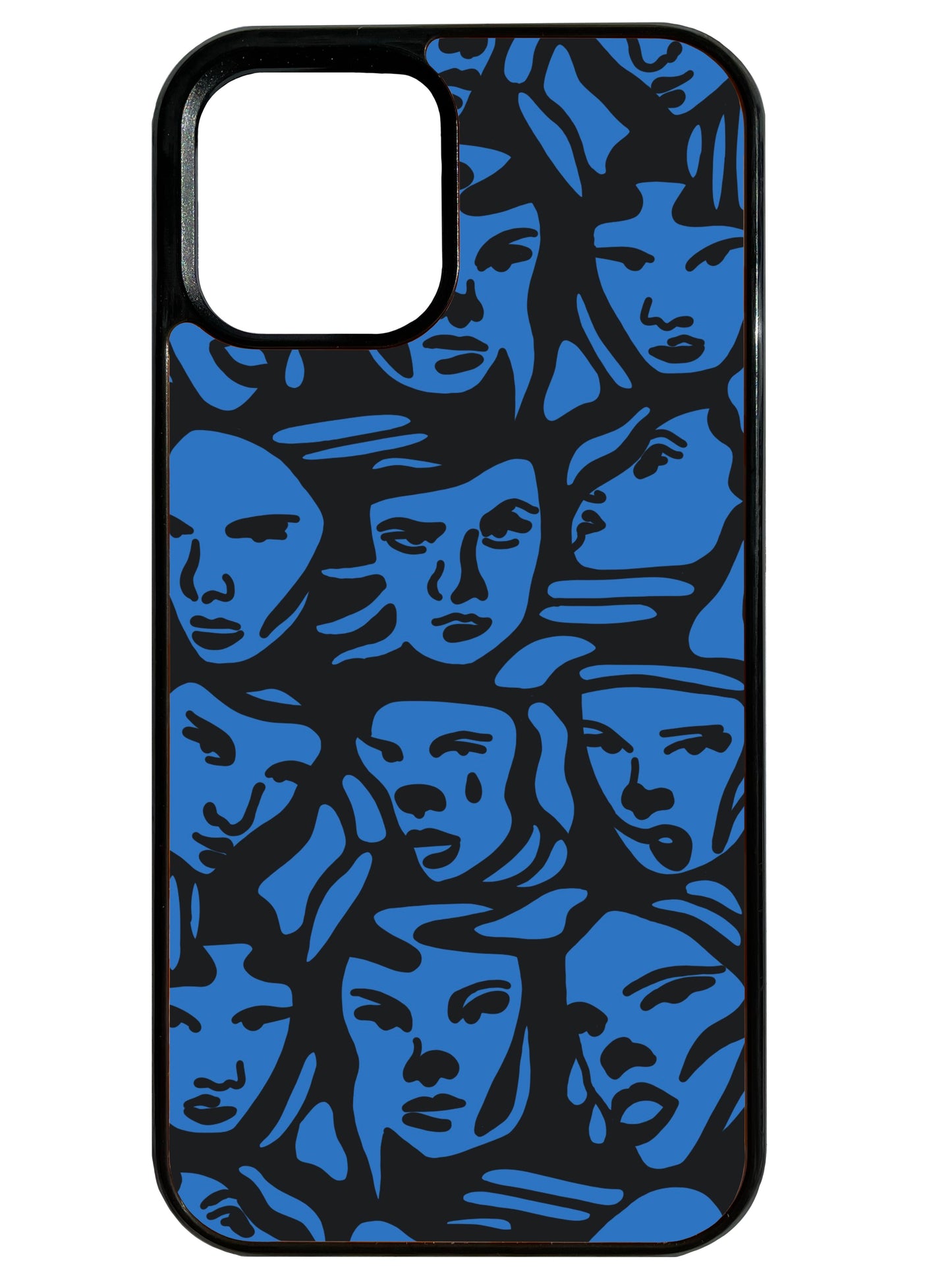 Marlo in Blue and Black Phone Case