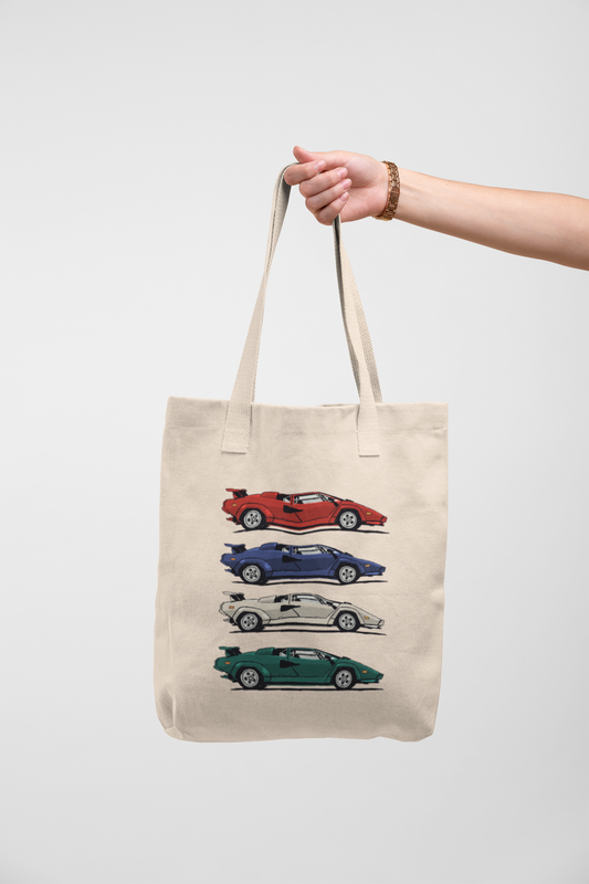 Lamborghini Countach Tote