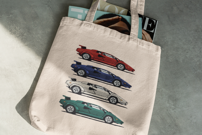 Lamborghini Countach Tote