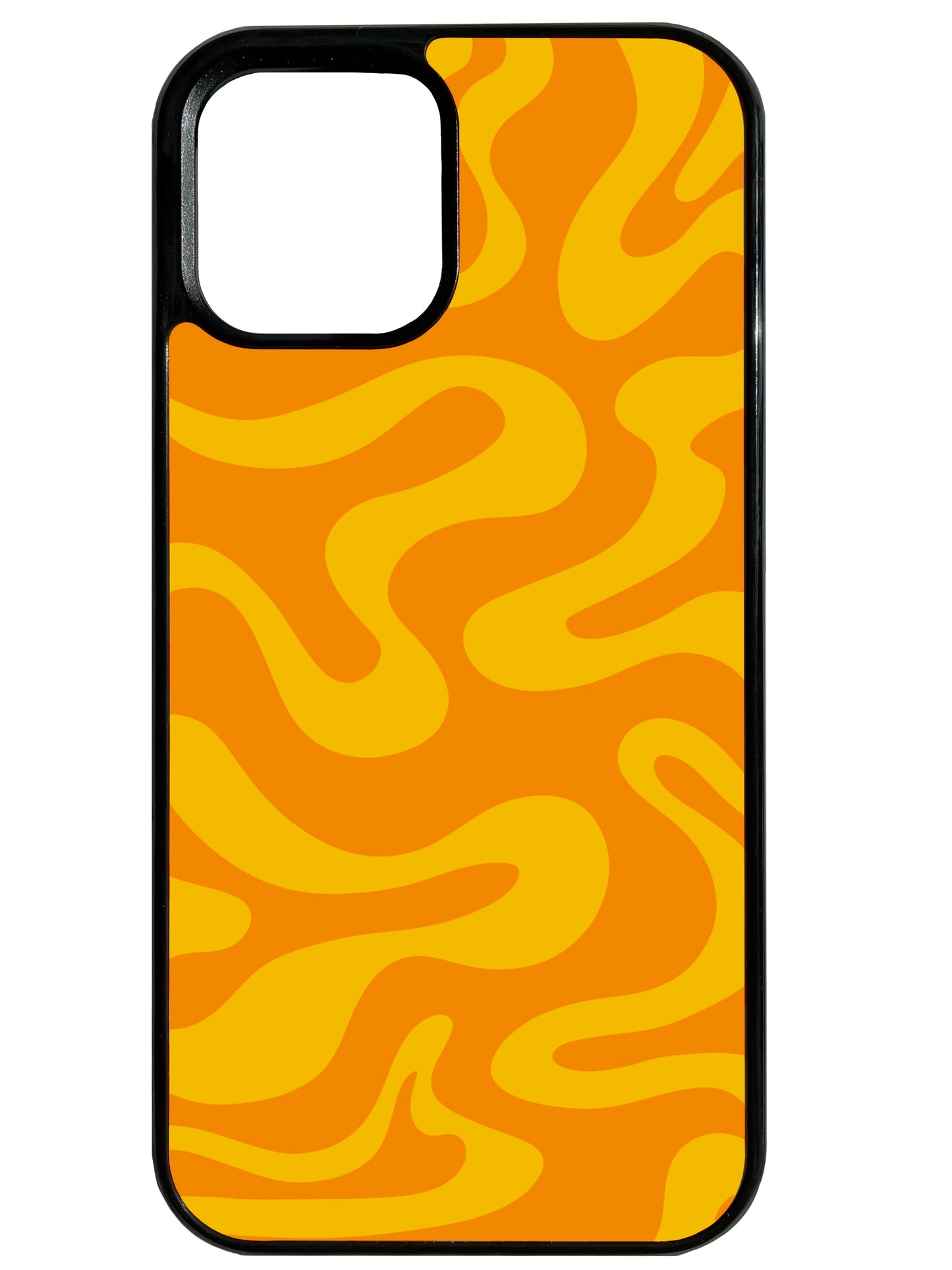 Liquid Swirl in Orange and Yellow