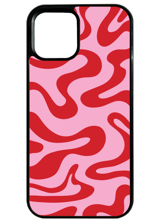 Liquid Swirl in Pink and Red