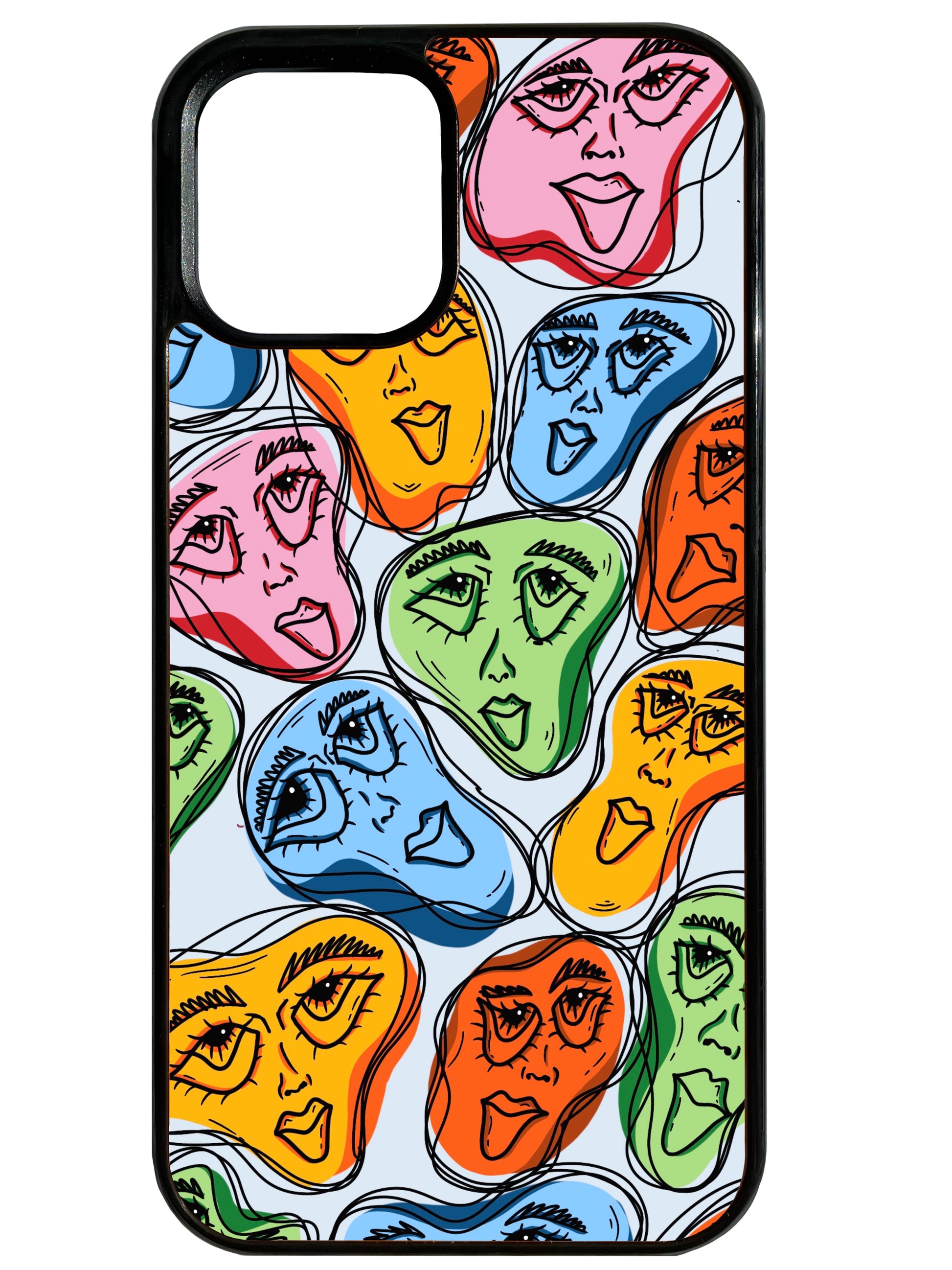 Funky Faces in Multi Phone Case Funky Faces in Multi Phone Case